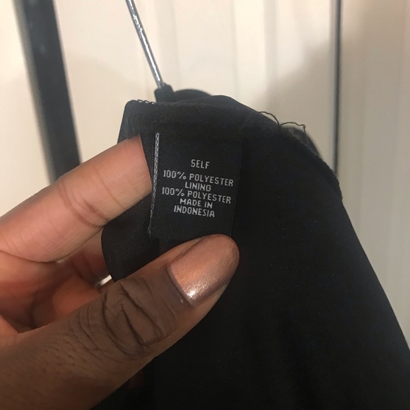 Lined JBS Black Dress with Small White Dots - Picture 4 of 6